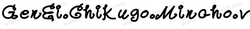 GenEi Chikugo Mincho v2 Reg字体转换
